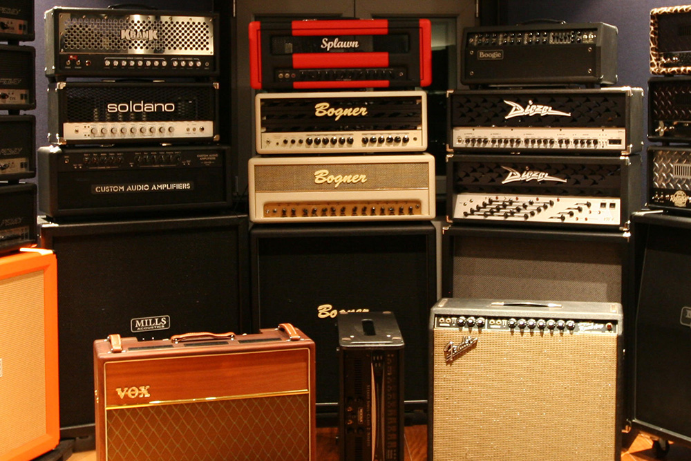 guitar amps wall